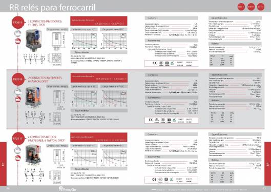 RR. Relés para ferrocarril. 2
