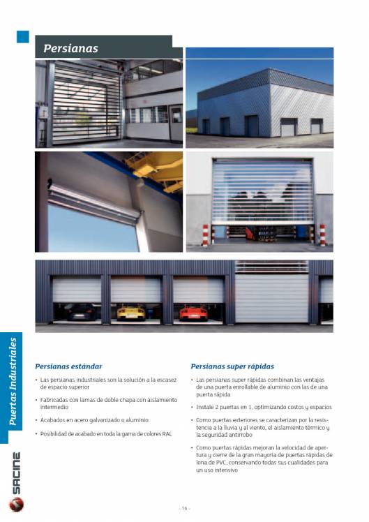 SACINE. Catálogo general 16