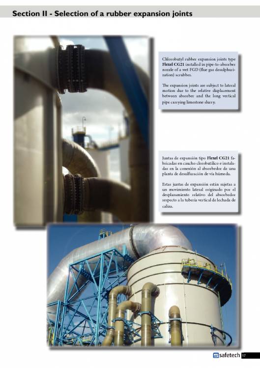 Catálogo SAFETECH Juntas de expansión 17