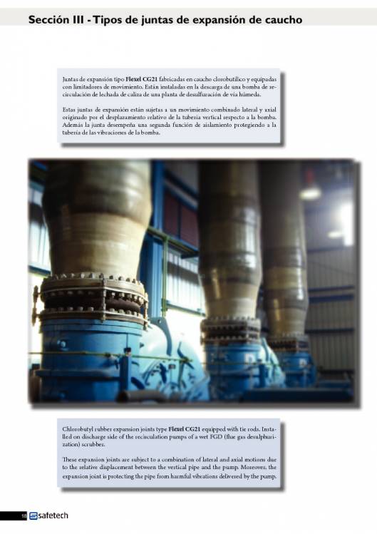Catálogo SAFETECH Juntas de expansión 18