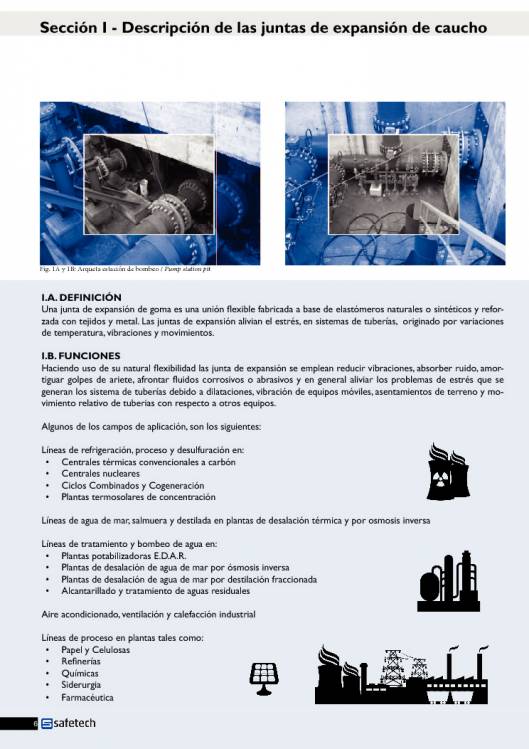 Catálogo SAFETECH Juntas de expansión 6