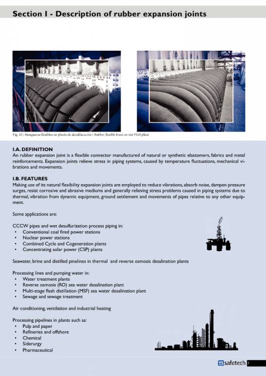 Catálogo SAFETECH Juntas de expansión 7