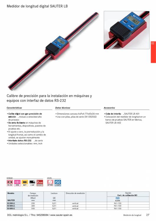 SAUTER. Metrologia 2015 26