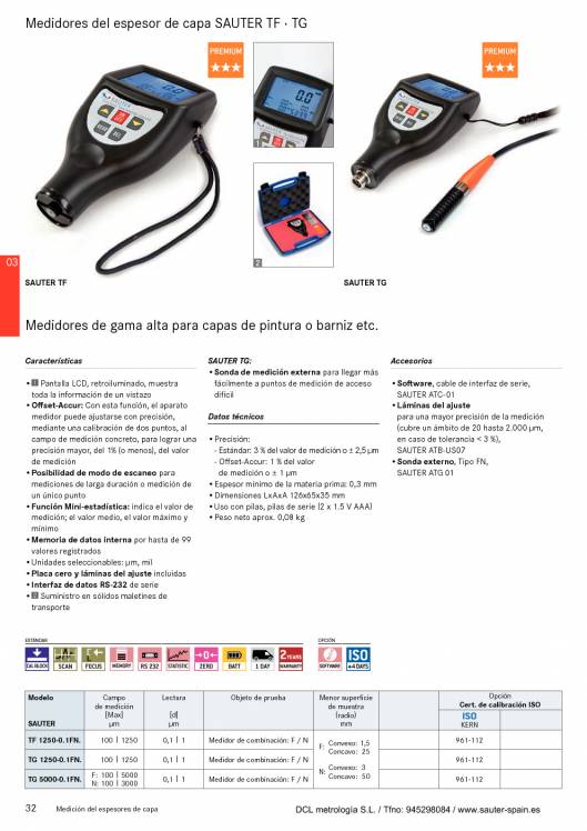 SAUTER. Metrologia 2015 31