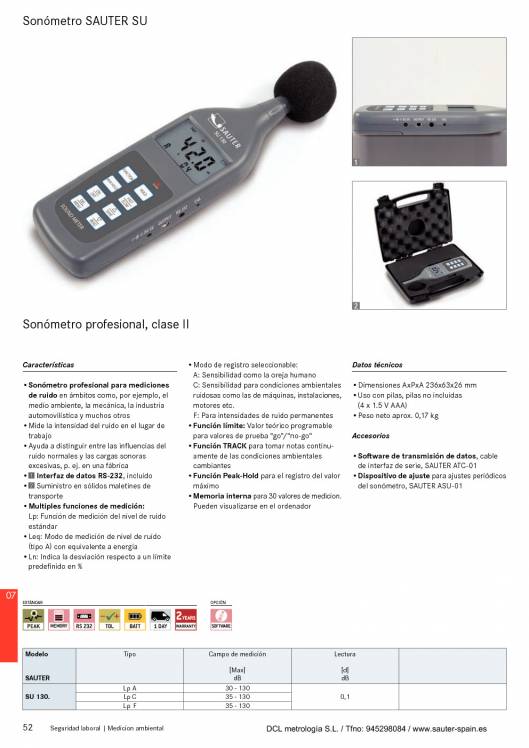 SAUTER. Metrologia 2015 51