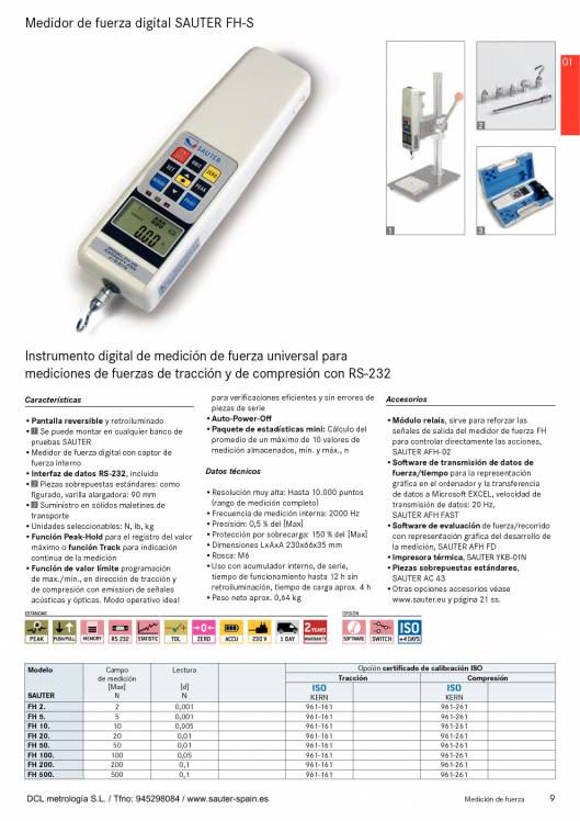 SAUTER. Metrologia 2015 8