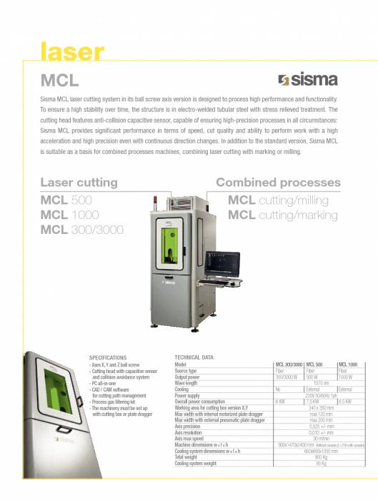 SISMA LASER.MCL-BCL. Cortadora láser 5