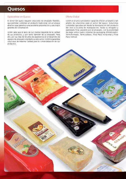 Soluciones de envasado para queso y productos lácteos ULMA 2