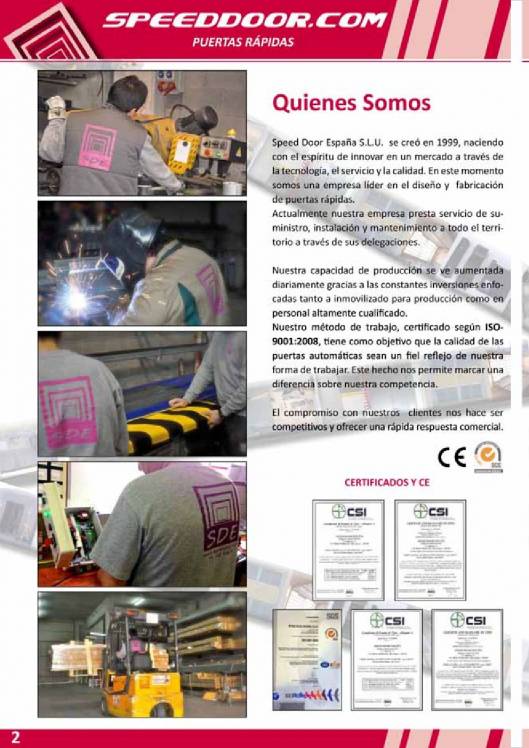 SPEED DOOR. Puertas rápidas 2