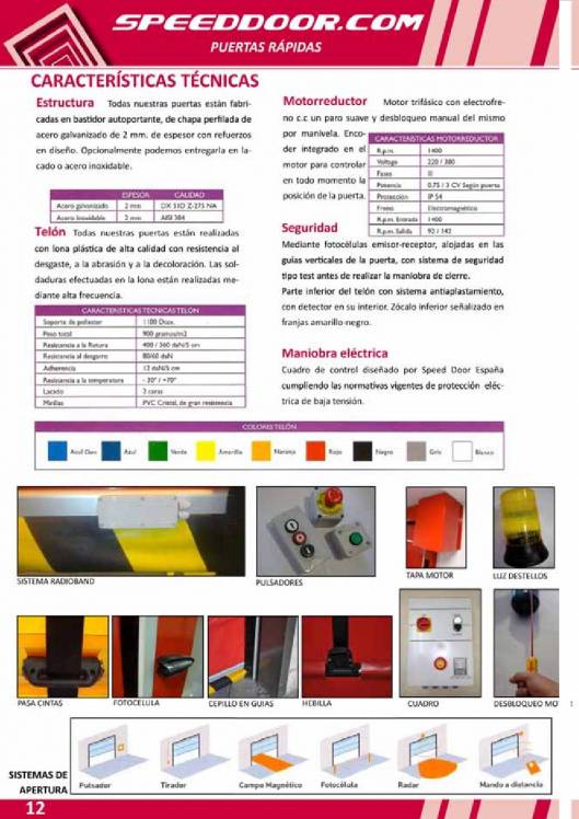 SPEED DOOR. Puertas rápidas 12