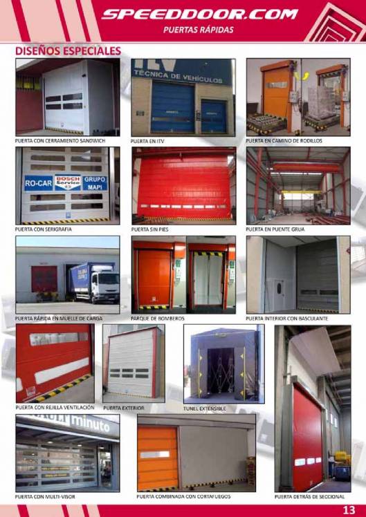SPEED DOOR. Puertas rápidas 13