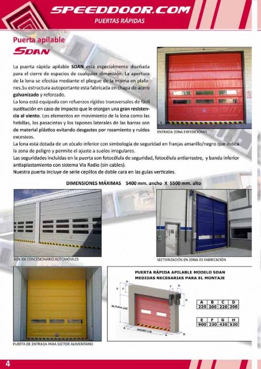 SPEED DOOR. Puertas rápidas 4