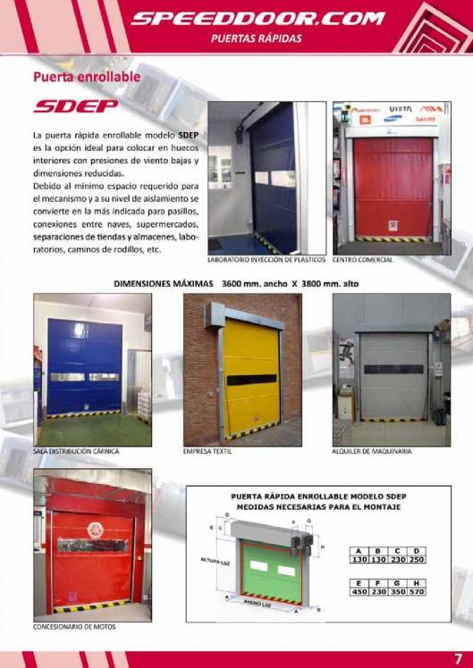 SPEED DOOR. Puertas rápidas 7