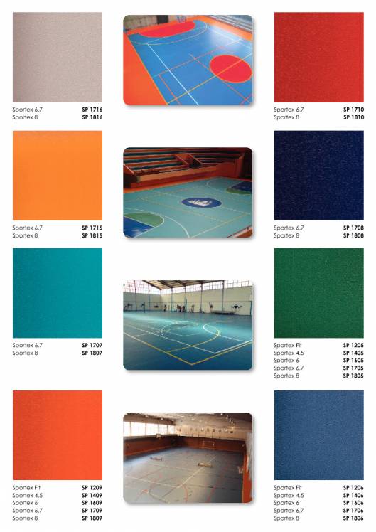 SPORTEX. Pavimentos vinílicos deportivos. 4