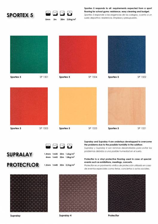 SPORTEX. Pavimentos vinílicos deportivos. 7