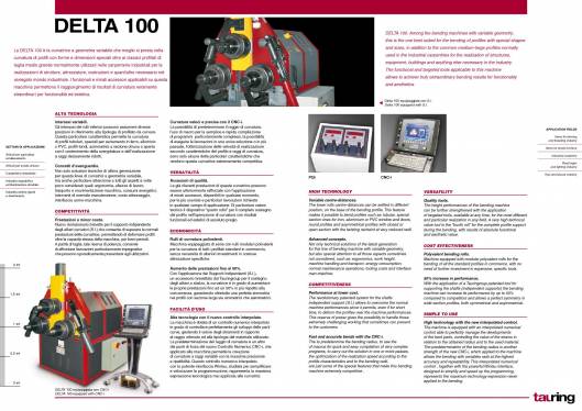 TAURING Delta 100. Máquina curvadora con tres rodillos 2