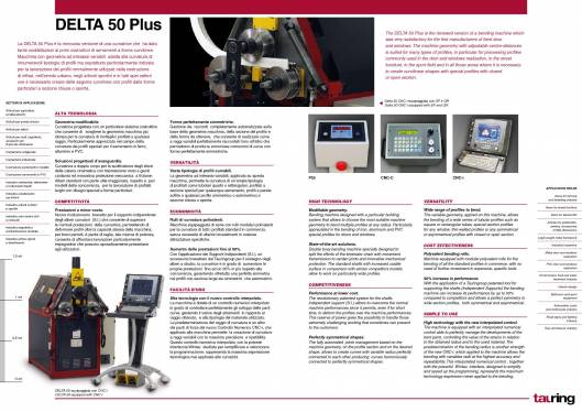 TAURING Delta 50. Máquina curvadora con tres rodillos 2