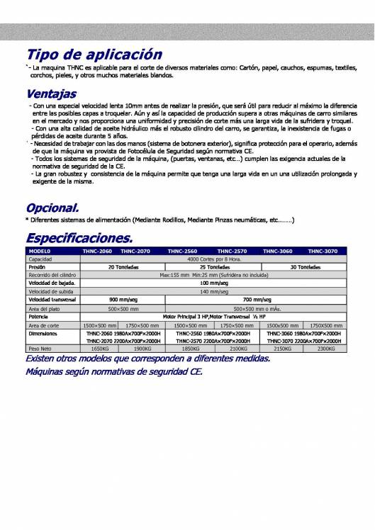 THNC. Troqueladora de Carro con Cabezal Desplazable, 2