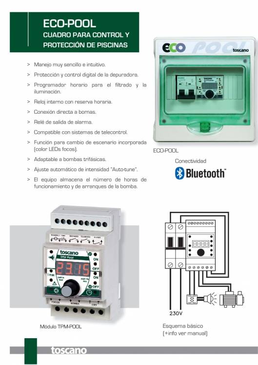 TOSCANO Eco. Controladores de bombas y piscinas 2015. 2