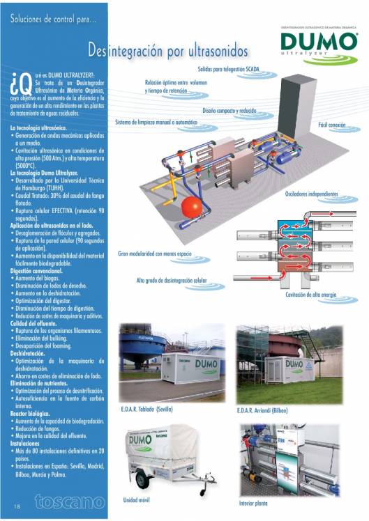 TOSCANO. Soluciones de control para agua y depuración. 20