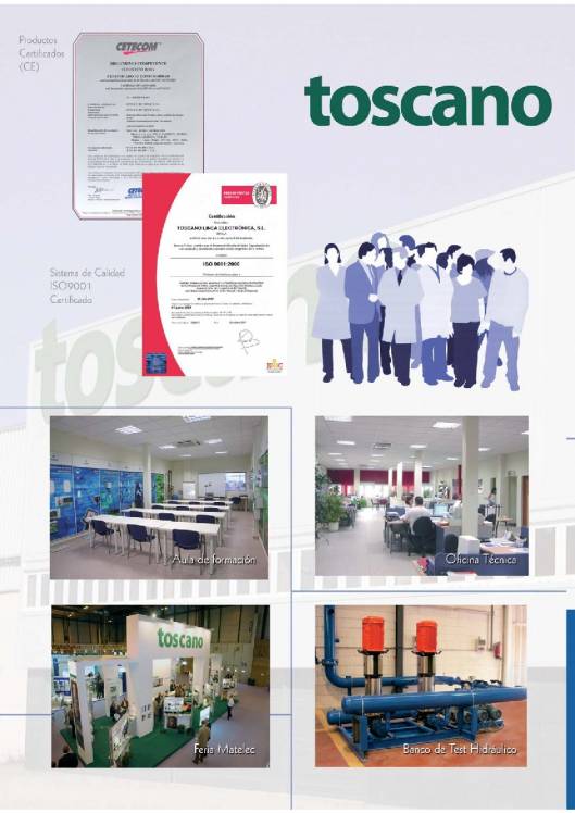 TOSCANO. Soluciones de control para agua y depuración. 22