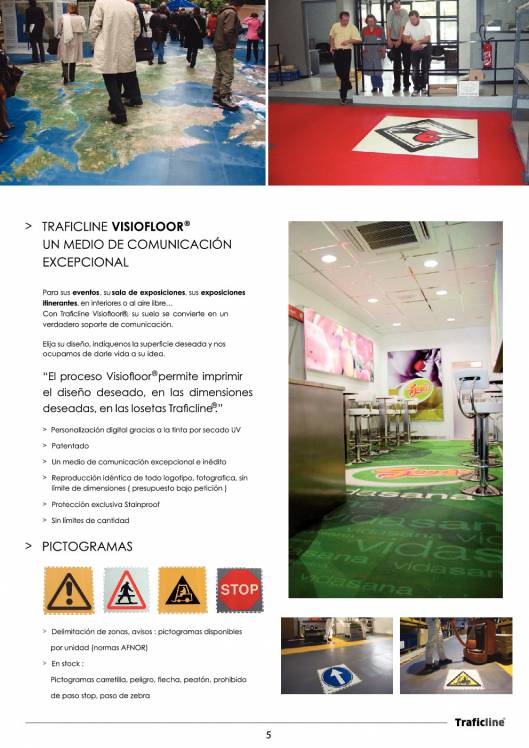 TRAFICLINE. Losetas macizas para uso público e industrial. 5