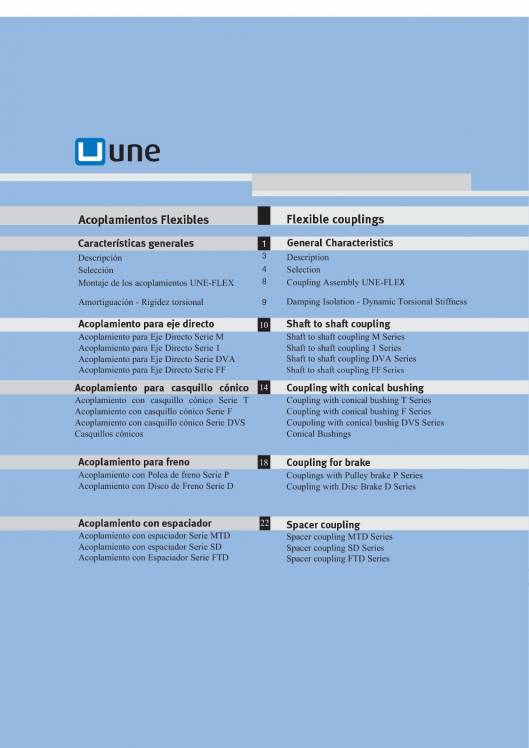 Catálogo UNE Acoplamientos flexibles 2