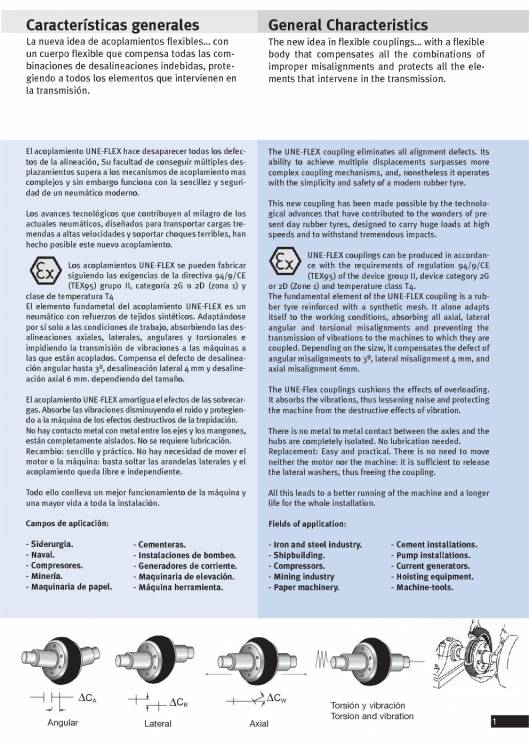 Catálogo UNE Acoplamientos flexibles 3