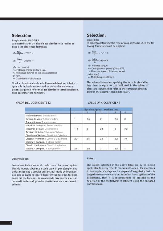 Catálogo UNE Acoplamientos flexibles 6