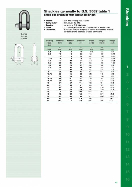 VAN-BEEST. Shackles catalogue. 32
