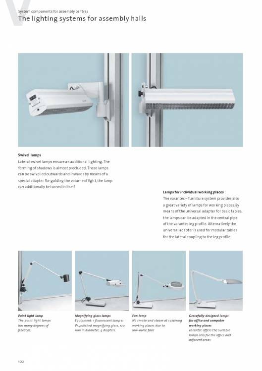 Catálogo VARANTEC Bancos de trabajo 104