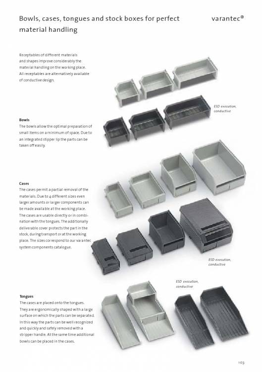 Catálogo VARANTEC Bancos de trabajo 105