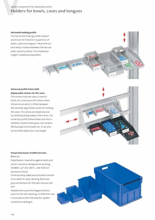 Catálogo VARANTEC Bancos de trabajo 106