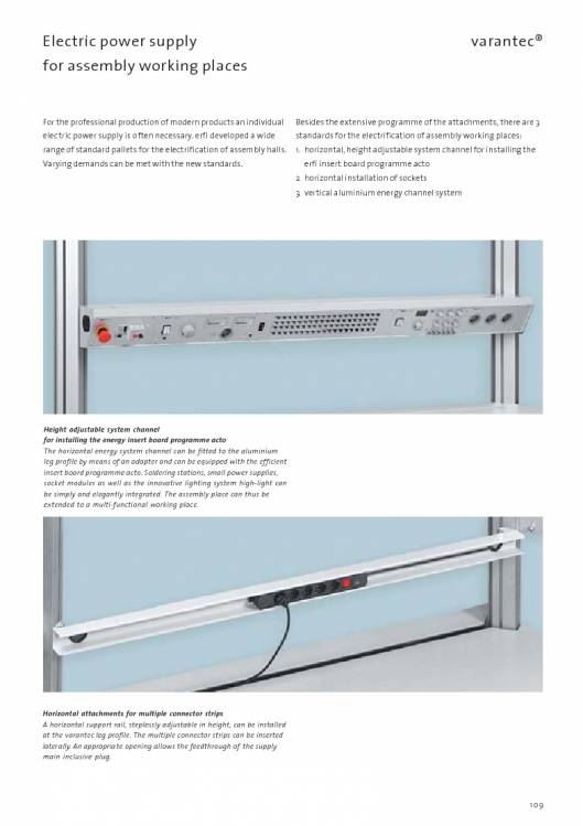 Catálogo VARANTEC Bancos de trabajo 111