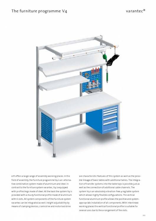 Catálogo VARANTEC Bancos de trabajo 113