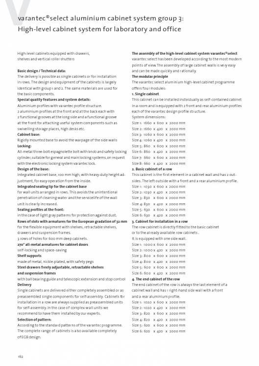 Catálogo VARANTEC Bancos de trabajo 164