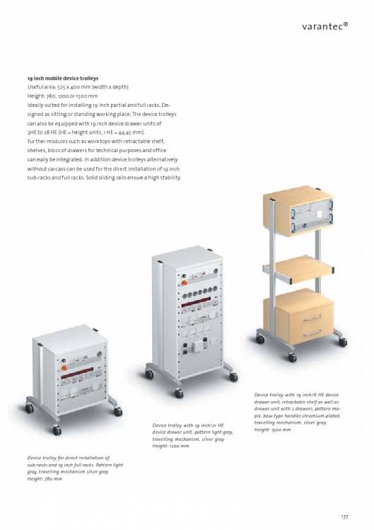 Catálogo VARANTEC Bancos de trabajo 179