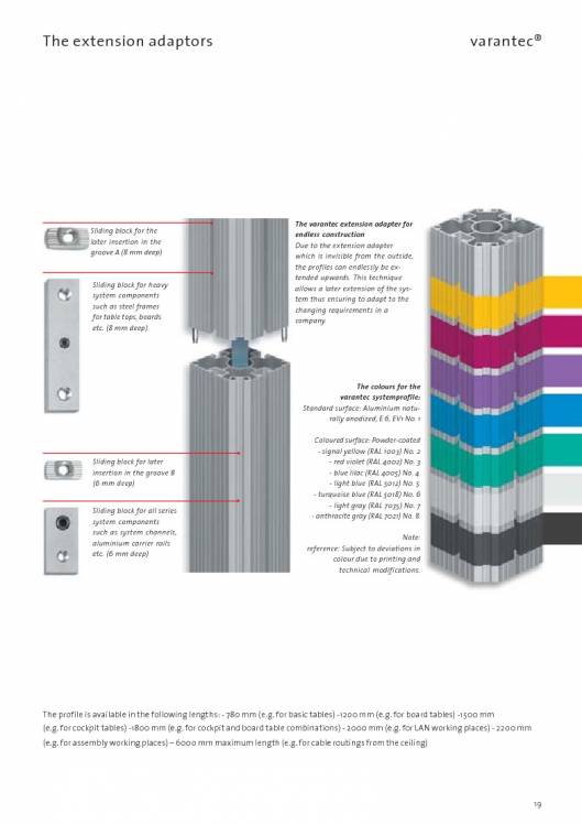 Catálogo VARANTEC Bancos de trabajo 21