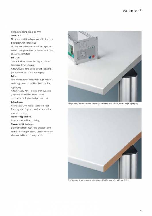 Catálogo VARANTEC Bancos de trabajo 25