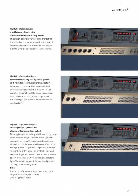 Catálogo VARANTEC Bancos de trabajo 49