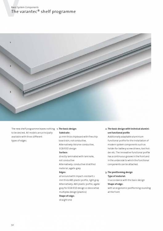 Catálogo VARANTEC Bancos de trabajo 52