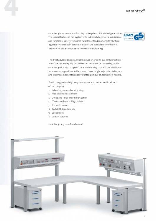 Catálogo VARANTEC Bancos de trabajo 9