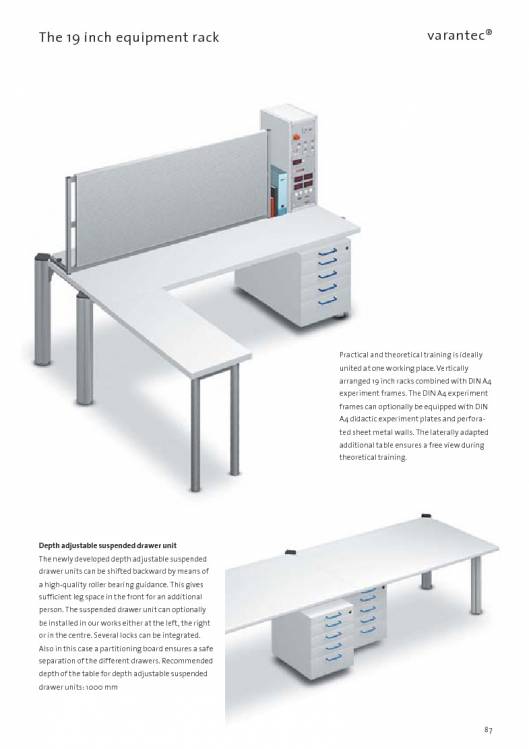 Catálogo VARANTEC Bancos de trabajo 89