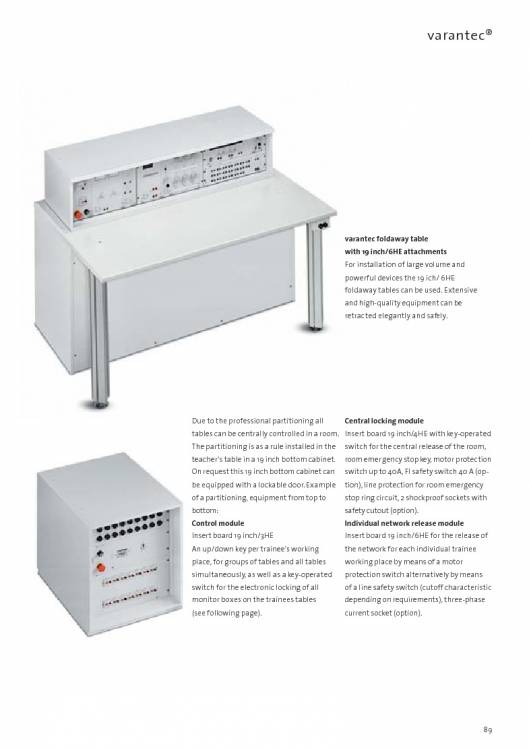 Catálogo VARANTEC Bancos de trabajo 91