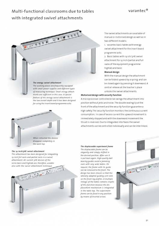 Catálogo VARANTEC Bancos de trabajo 93