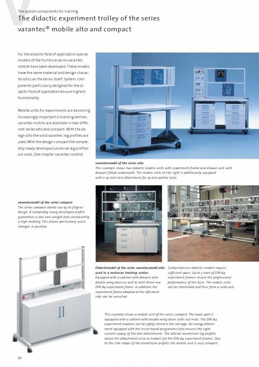 Catálogo VARANTEC Bancos de trabajo 94