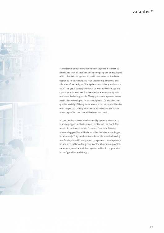 Catálogo VARANTEC Bancos de trabajo 99