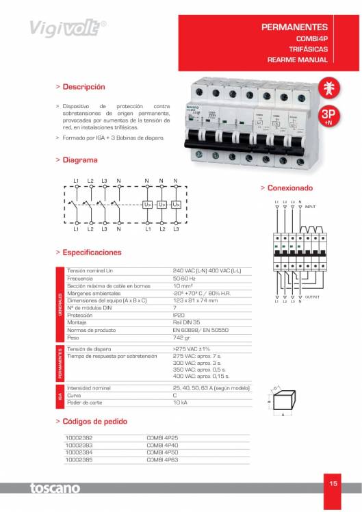 VIGIVOLT. Protectores de Sobretensiones 15