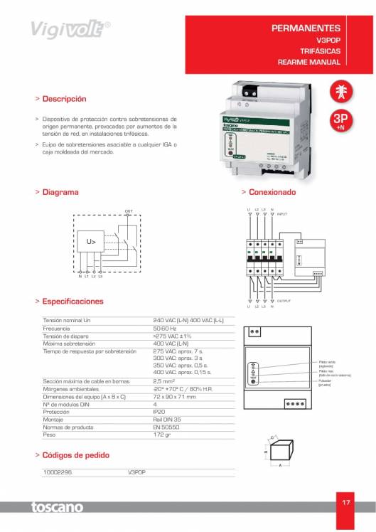 VIGIVOLT. Protectores de Sobretensiones 17