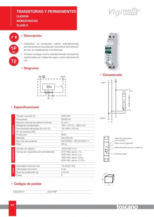 VIGIVOLT. Protectores de Sobretensiones 22